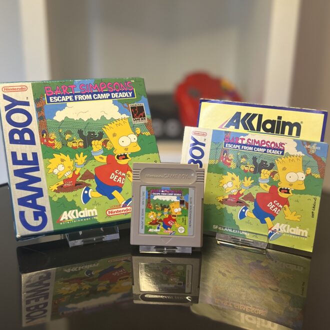 Bart Simpson’s Escape From Camp Deadly – GameBoy Modul mit OVP & Anleitung