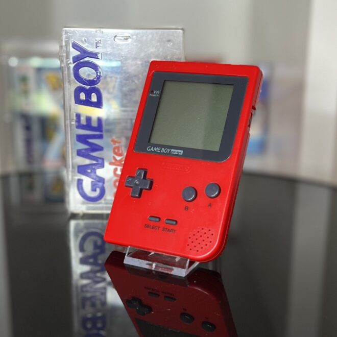 GameBoy Pocket "rot" mit Case / Schutzhülle